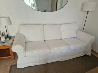 Sofá 3 plazas Ikea blanco