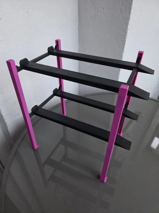 Elevador/expositor doble coches rc 1/18 en 3D