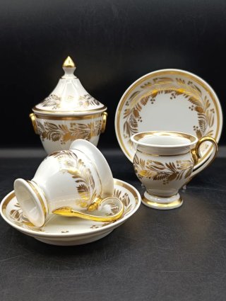 Juego de café porcelana francesa