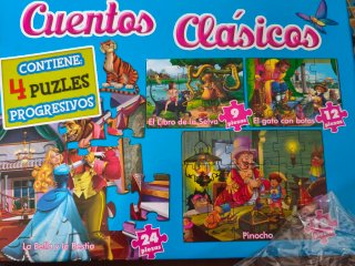 Set de 4 Puzzles Cuentos Clásicos