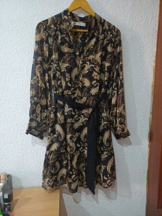 Vestido Estampado Mango Talla M