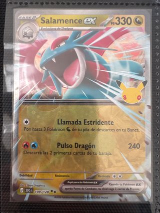 Carta Pokémon Salamence ex 30 Aniversario