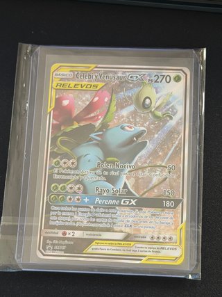 Carta Pokémon Celebi y Venusaur GX SM167
