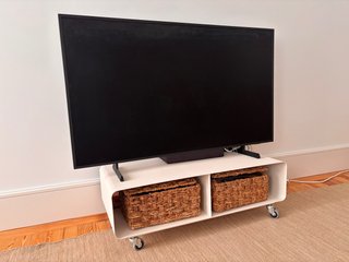Mueble TV Kare Design Blanco con Ruedas