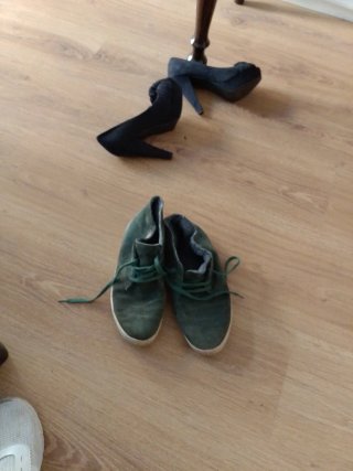 Zapatillas Victoria Ante Verde Talla 36