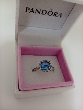 Anillo Pandora con Piedra Azul Talla 54