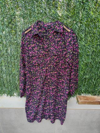 Vestido camisero estampado
