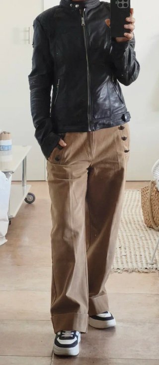 Pantalón Palazzo de Pana MANGO