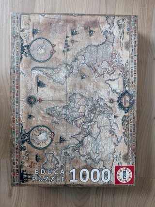 Puzzle Educa 1000 piezas Mapa Antiguo