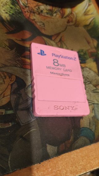 Memory Card 8MB Rosa para PS2 (PlayStation 2)