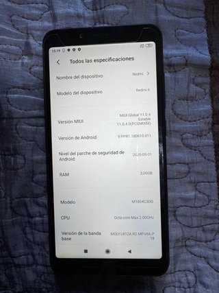 Xiaomi Redmi 6 Negro