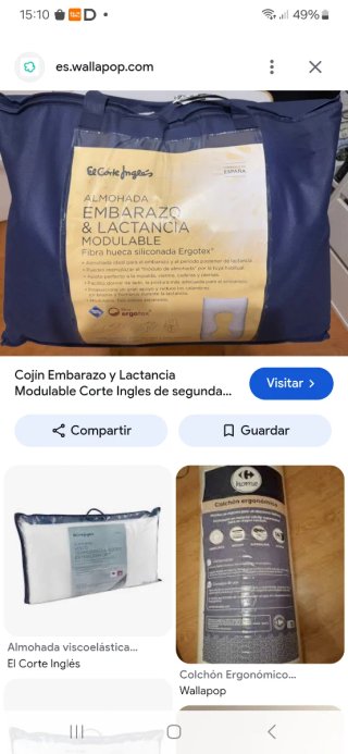Almohada Embarazo y Lactancia El Corte Inglés