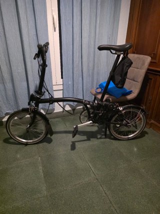 Bicicleta Plegable Brompton Negra