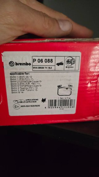 Pastillas de freno Brembo P 06 088 para BMW