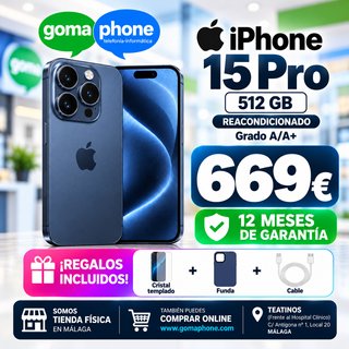 iPhone 15 PRO 512GB Grado A+ | 12 Meses Garantía
