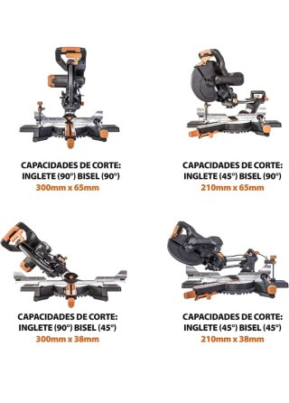 Ingletadora telescópica eléctrica