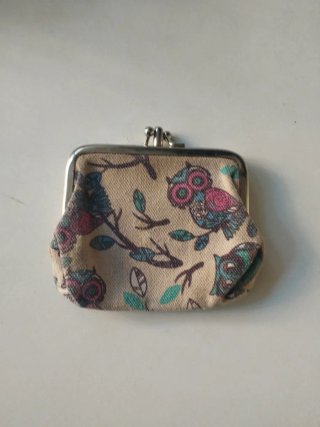 Monedero con Estampado de Búhos