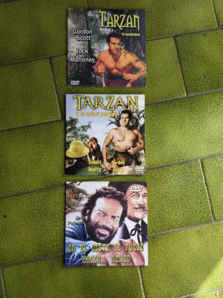 3 Películas DVD: Tarzán y Western