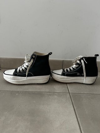 Zapatillas de caña alta bicolor