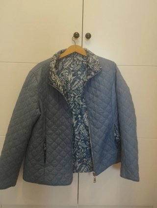 Chaqueta Acolchada Reversible Azul