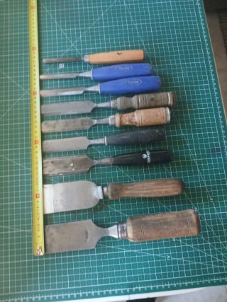 Set de 8 Formones de Carpintería