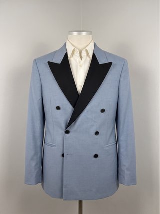 Americana Esmoquin Zara Azul