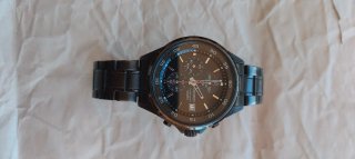 Reloj Seiko Chronograph 4T57-00E0 Acero Negro