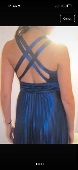 Vestido de fiesta plisado Fórmula Joven