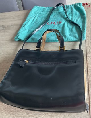 Bolso Tous bicolor negro y beige