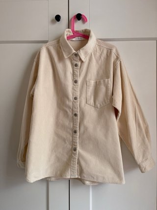 Sobrecamisa de pana color crema talla 146