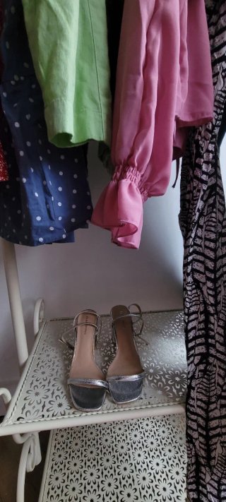 Sandalias Plateadas Glamorous