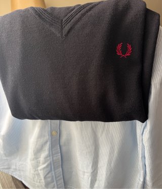 Jersey Fred Perry Azul Marino con etiquetas