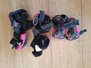 Set de Protecciones Infantiles Rosa y Negro