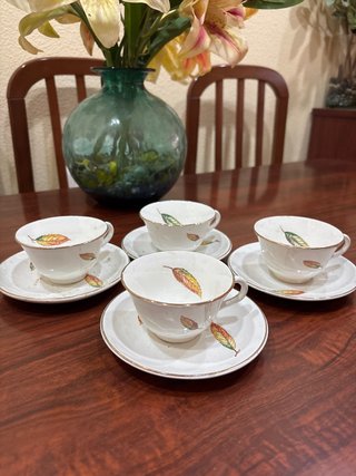 Set de 4 Tazas de Porcelana