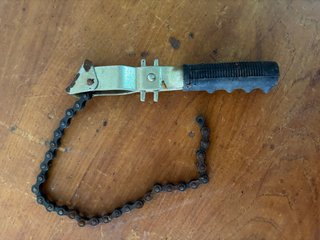 Llave de cadena para filtro de aceite