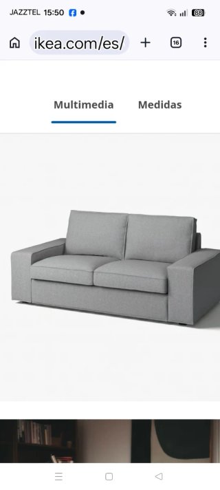 2 Fundas para Sofá IKEA Kivik (2 plazas) y 3 plaza