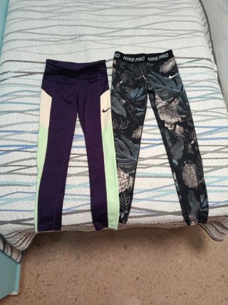 2 Mallas Nike Niña Talla M