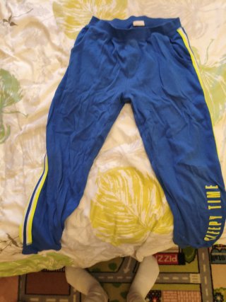 Pantalón Azul con Franjas Laterales