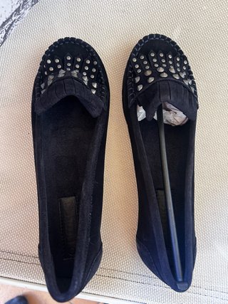 Mocasines niña Brotes Ante Azul Talla 37. Nuevos