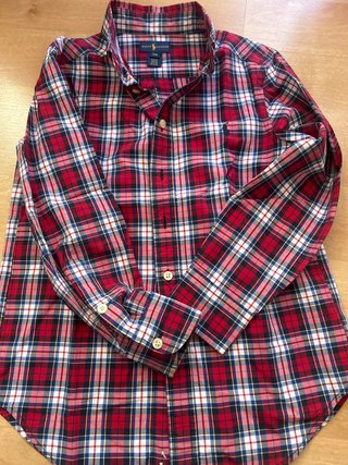 Camisa de cuadros Ralph Lauren. Talla 8 años.