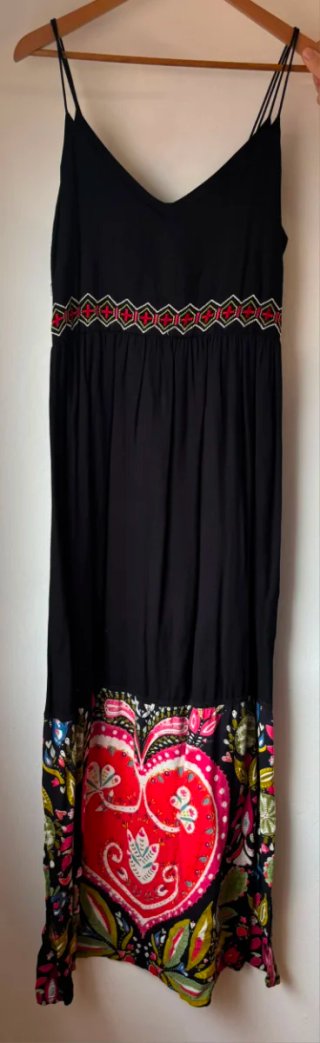 Vestido largo Desigual bordado Talla L
