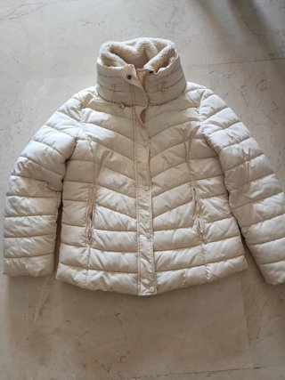 Chaquetón Acolchado Crema