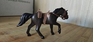 Caballo Playmobil con silla de montar