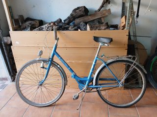 Bicicleta Urbana Clásica Azul