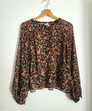 Blusa Zara Boho Chic Estampada