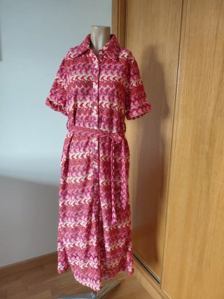 Vestido Estampado Estilo Missoni