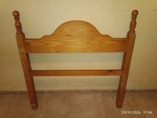 Cabecero de madera para cama de 90