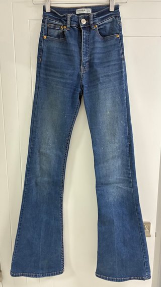 Pantalones Campana Azules