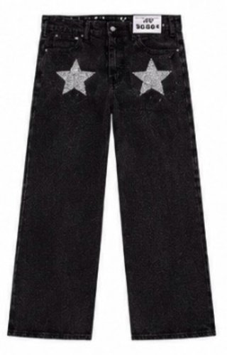 Pantalones Negros con Estrellas