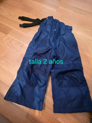 Pantalón de Nieve Azul para Niño Talla 2 Años